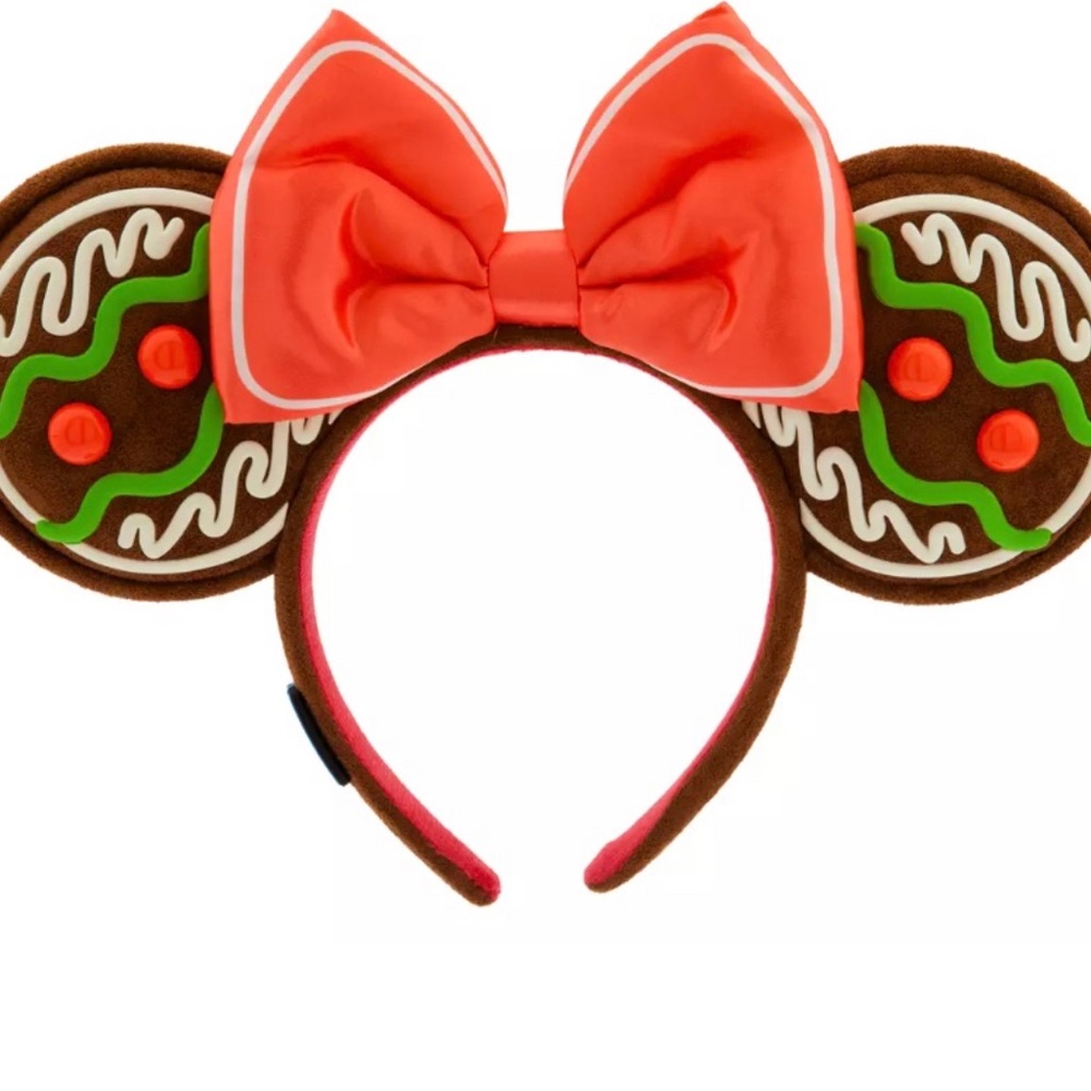 Minnie Mouse Gingerbread Ears Headband for Adults, Disney Eats